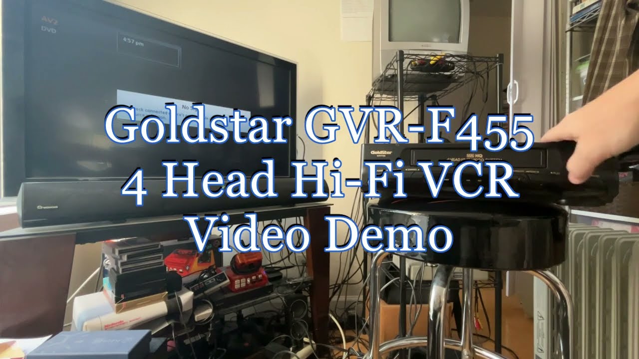 Goldstar GVR F455 4 Head Hi-Fi VCR for sale on eBay