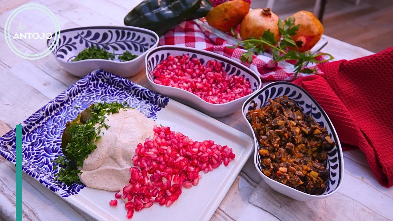 Chiles en nogada vegetarianos sencillos de hacer y deliciosos