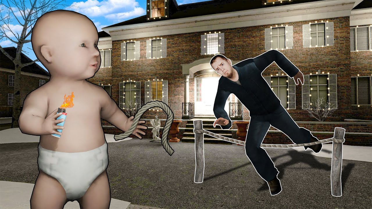 Baby Defends Home Alone House from BURGLARS! (Garry's Mod Slashers)