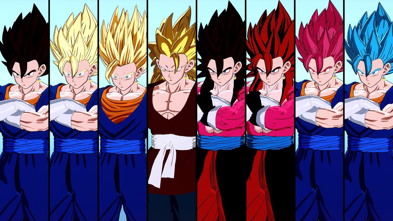 Vegito All Forms and Transformations (официальный и мод) - DRAGON BALL: Sparking! ZERO