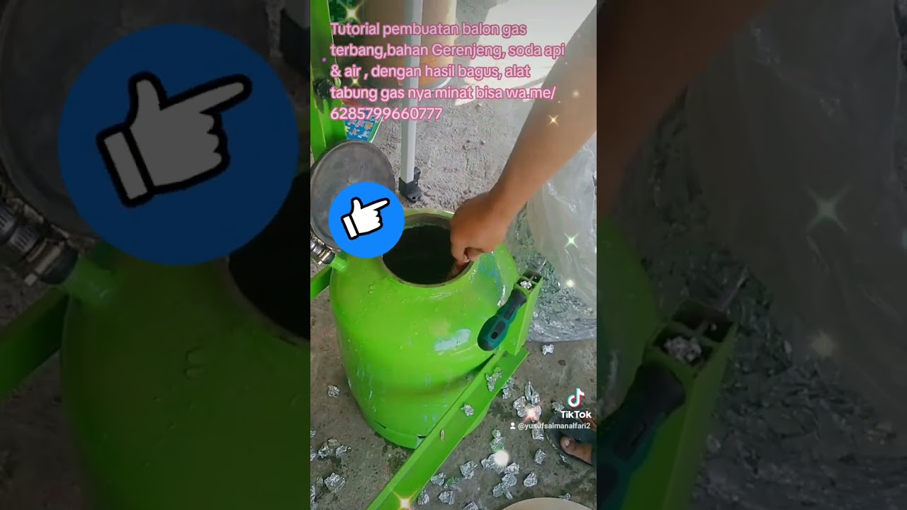 tutorial cara membuat balon terbang bahan Gerenjeng,soda api dan air dengan hasil bagus