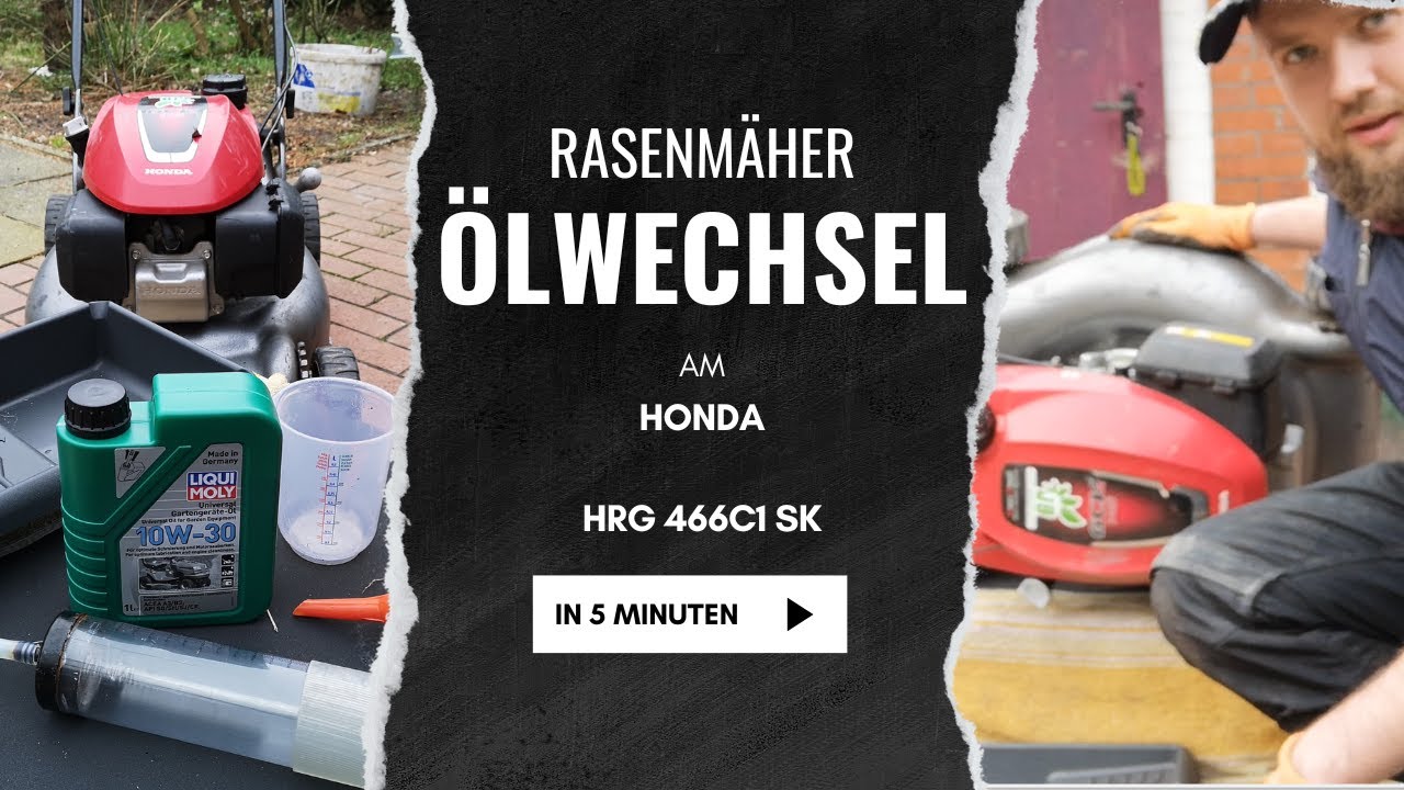 Ölwechsel beim Rasenmäher in 5 min | Honda HRG 466C1 SK