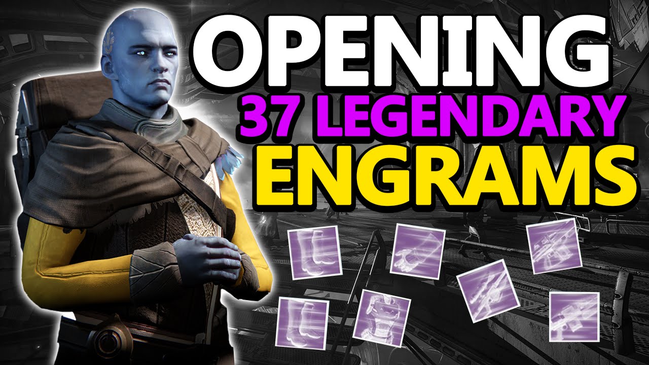 Destiny: MASSIVE 37 LEGENDARY ENGRAM OPENING!!