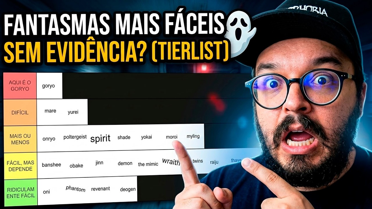 LISTEI OS FANTASMAS MAIS COMPLICADOS E FÁCEIS DO PHASMOPHOBIA!