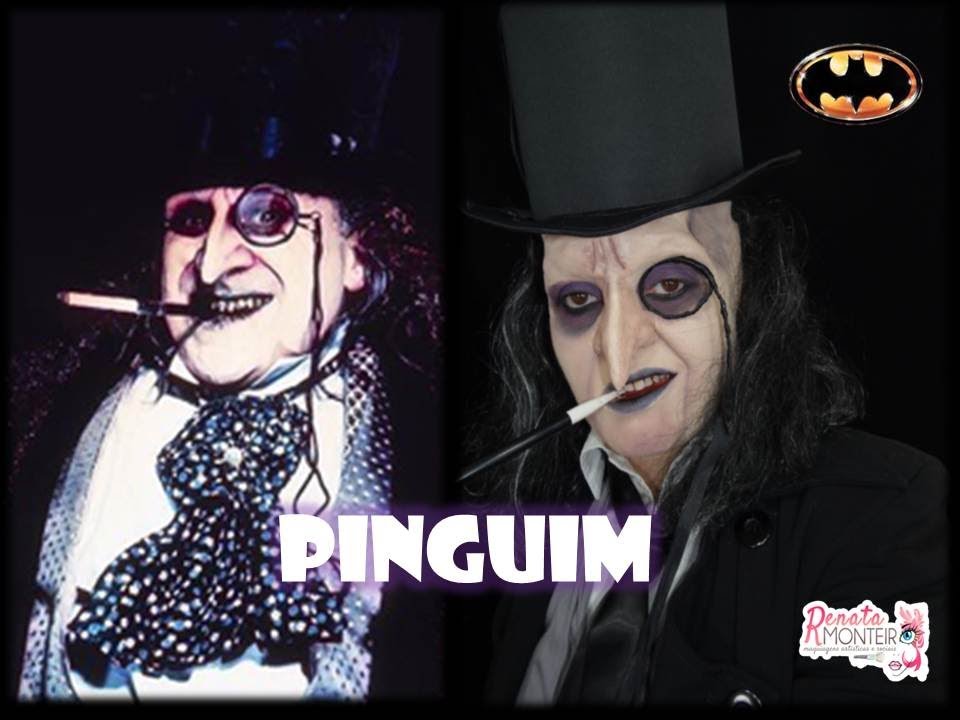 MAQUIAGEM DO PINGUIM DO BATMAN POR RENATA MONTEIRO - MAQUIAGEM ARTÍSTICA