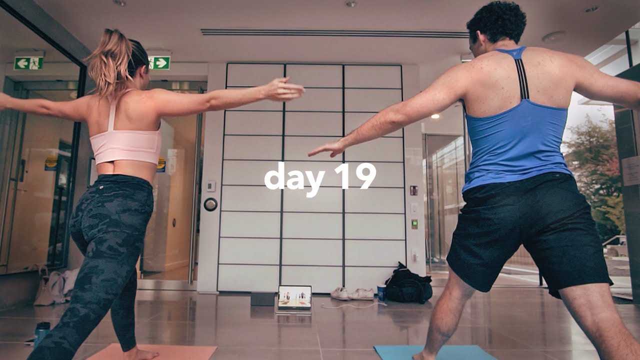 doing yoga