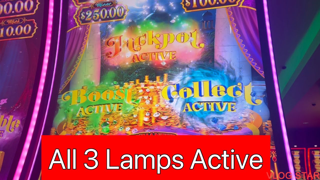Mystery of the Lamp slot machine bonus. Up to $24 bets