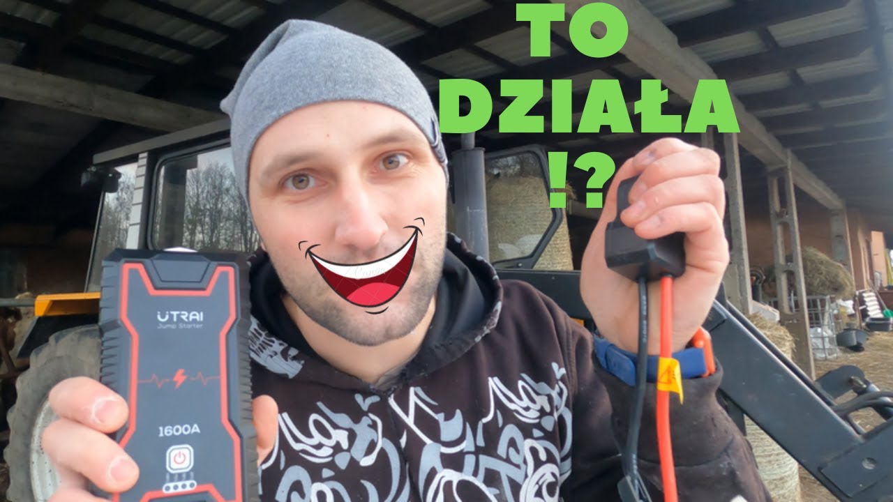 Czy da się odpalić Ciągnik samym power bankiem !? Jump Starter UTRAI