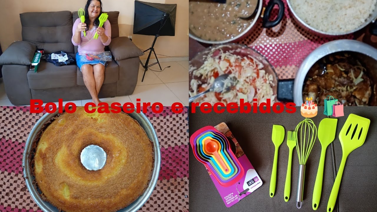 Fiz um almoço simples e bolo caseiro ❤️