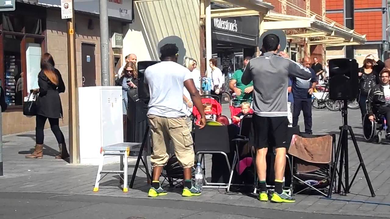 Street Performers Second Dance in Blackpool Town