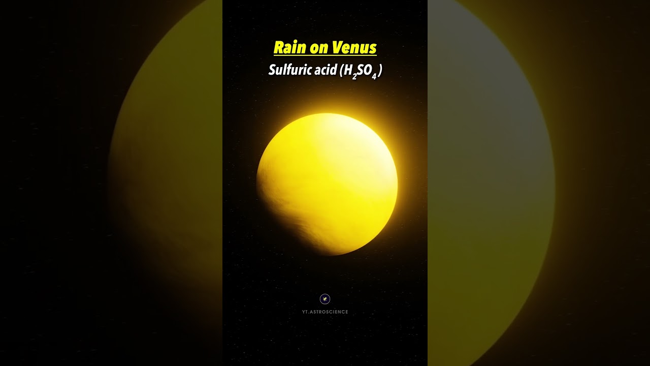 In venus it rains sulfuric acid #shorts