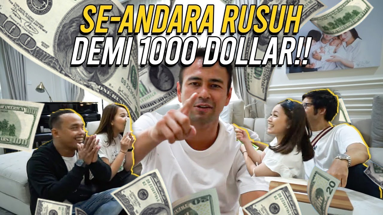 1000 DOLLAR BIKIN HAPPY!!! RAFFI BONGKAR DOMPET LANGSUNG BAGI-BAGI KARYAWAN