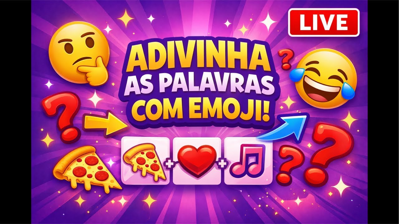 🔴 LIVE: Adivinha a Palavra com Emoji 😱🔥