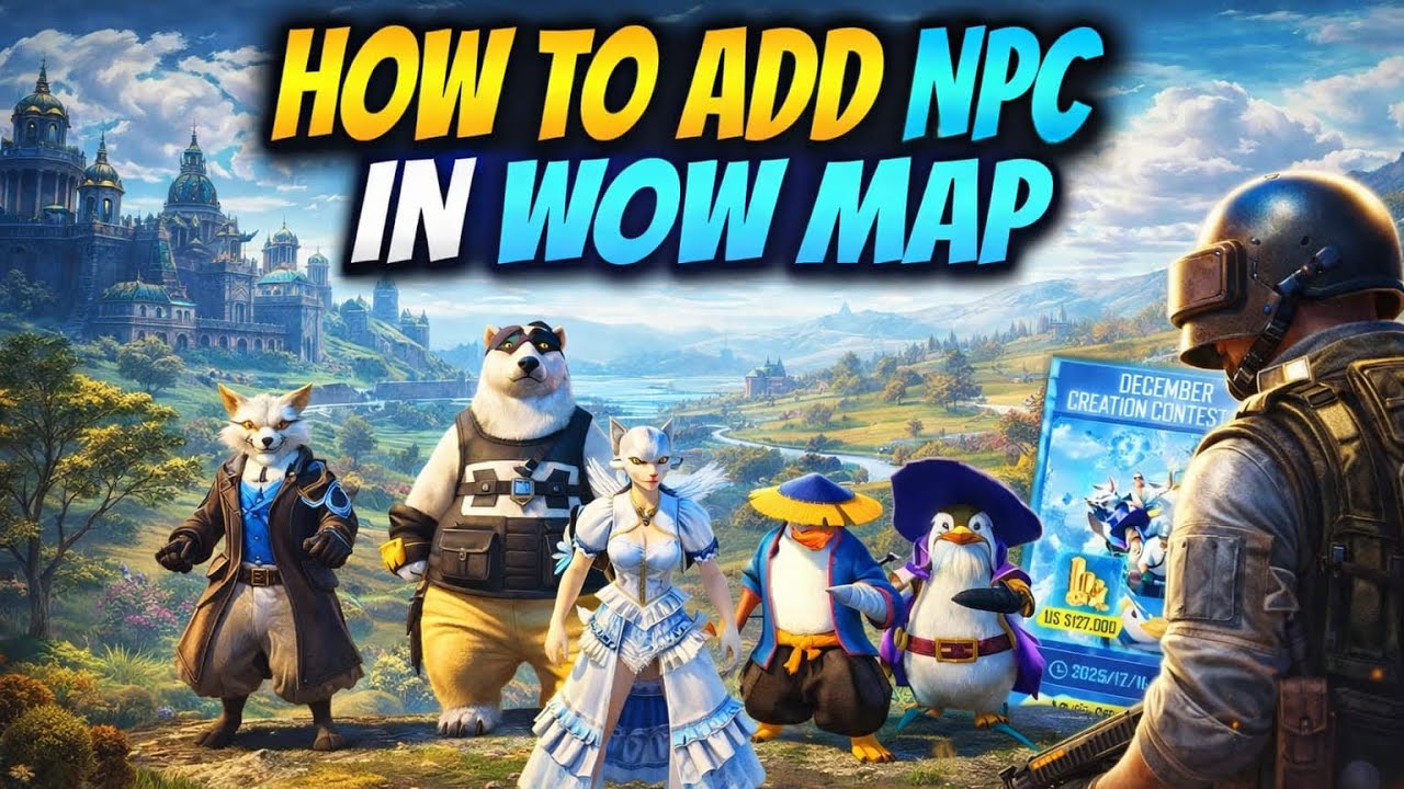 How to add NPC”S in / December creation contest | simple and easy 