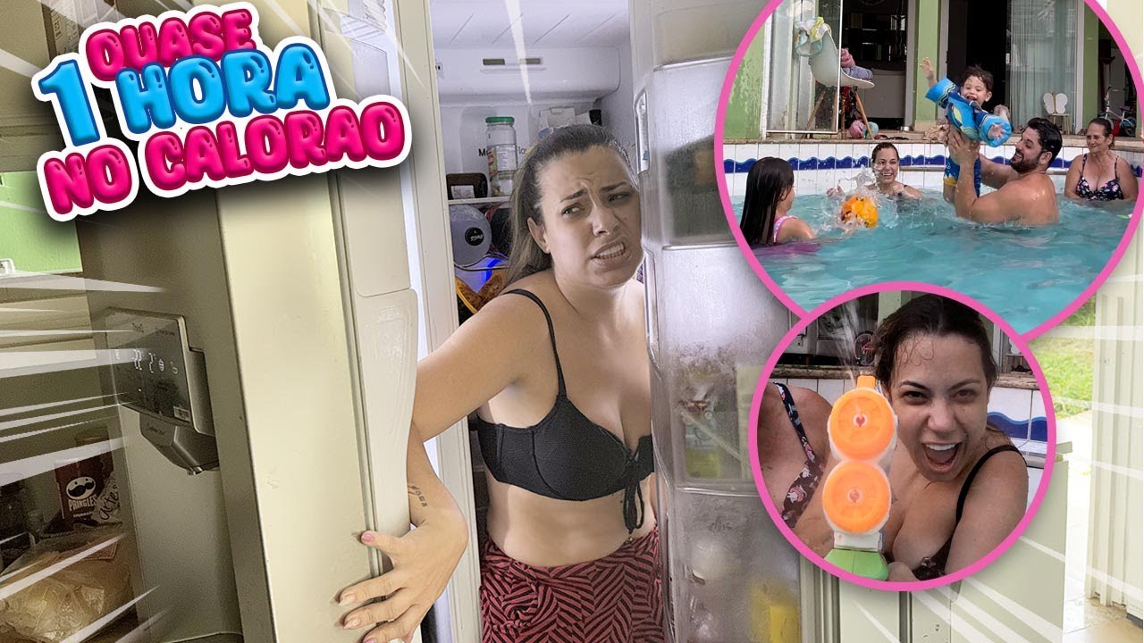 QUASE 1 HORA DE VÍDEO SOBREVIVENDO A ONDA DE CALOR EXTREMO NO BRASIL * 50º Graus | Kathy Castricini