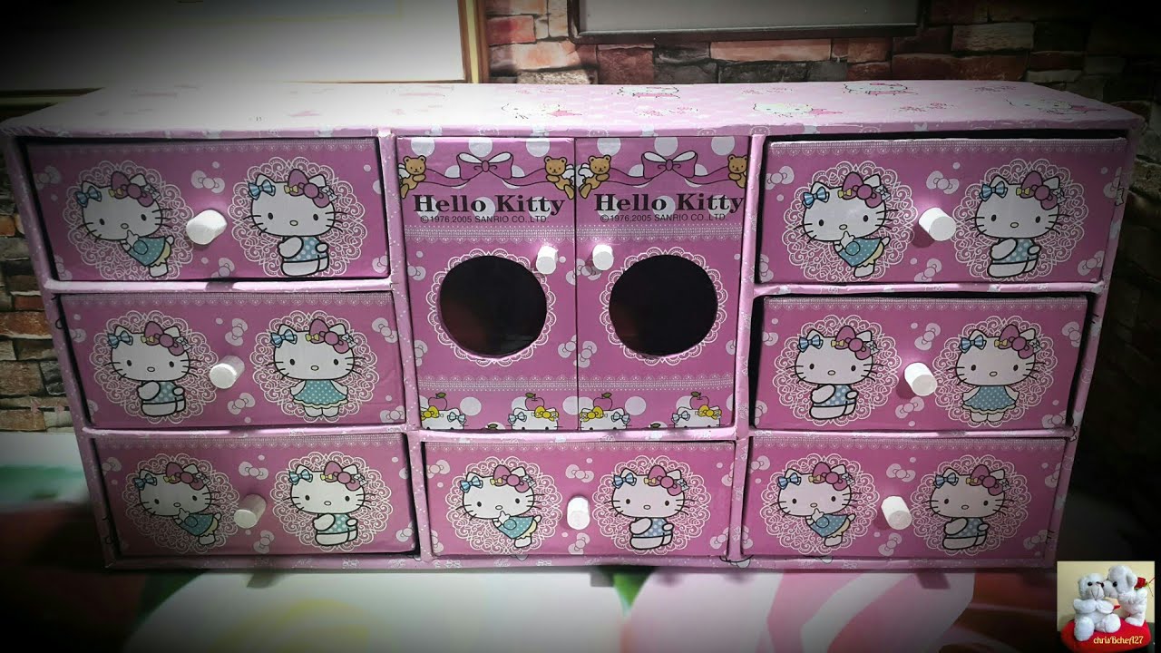 DIY Mini Cabinet With Strong Door Knob Best Out Of Waste