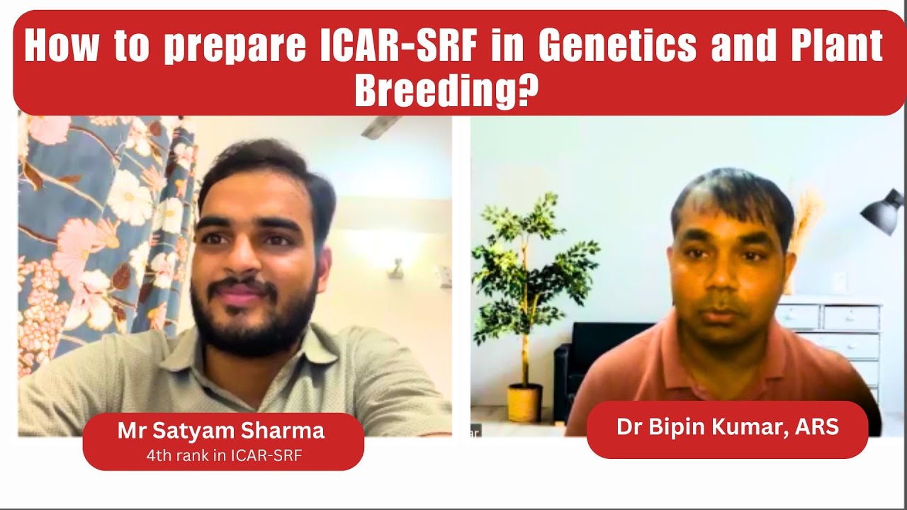 Meet Mr Satyam Sharma to prepare ICAR-SRF in Genetics and Plant Breeding
