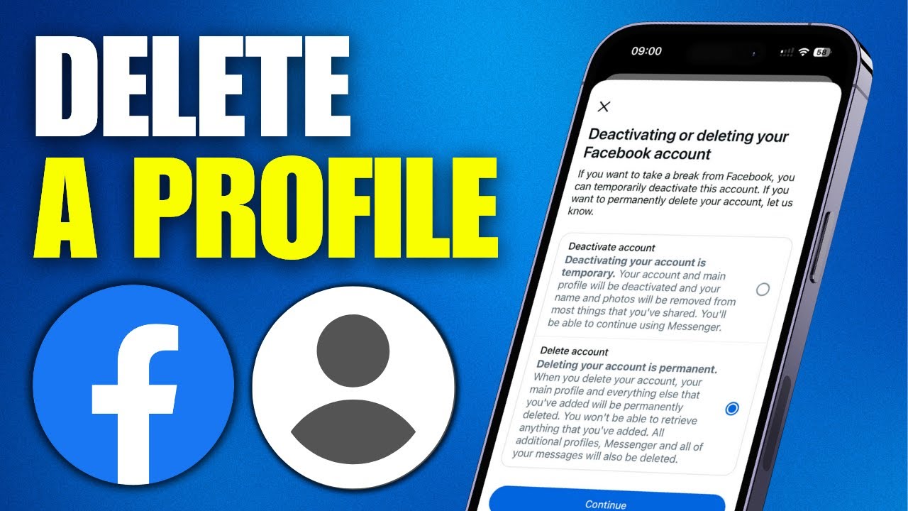 How To Delete a Second Profile on Facebook Account (Mobile)