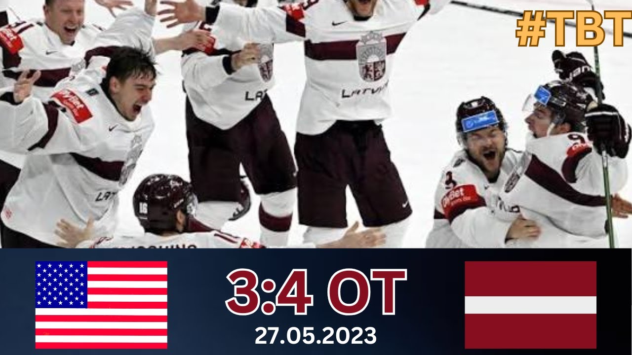#TBT HIGHLIGHTS: 2023 IIHF World Championship- United States VS Latvia (🇱🇻/🇺🇸) Commentary