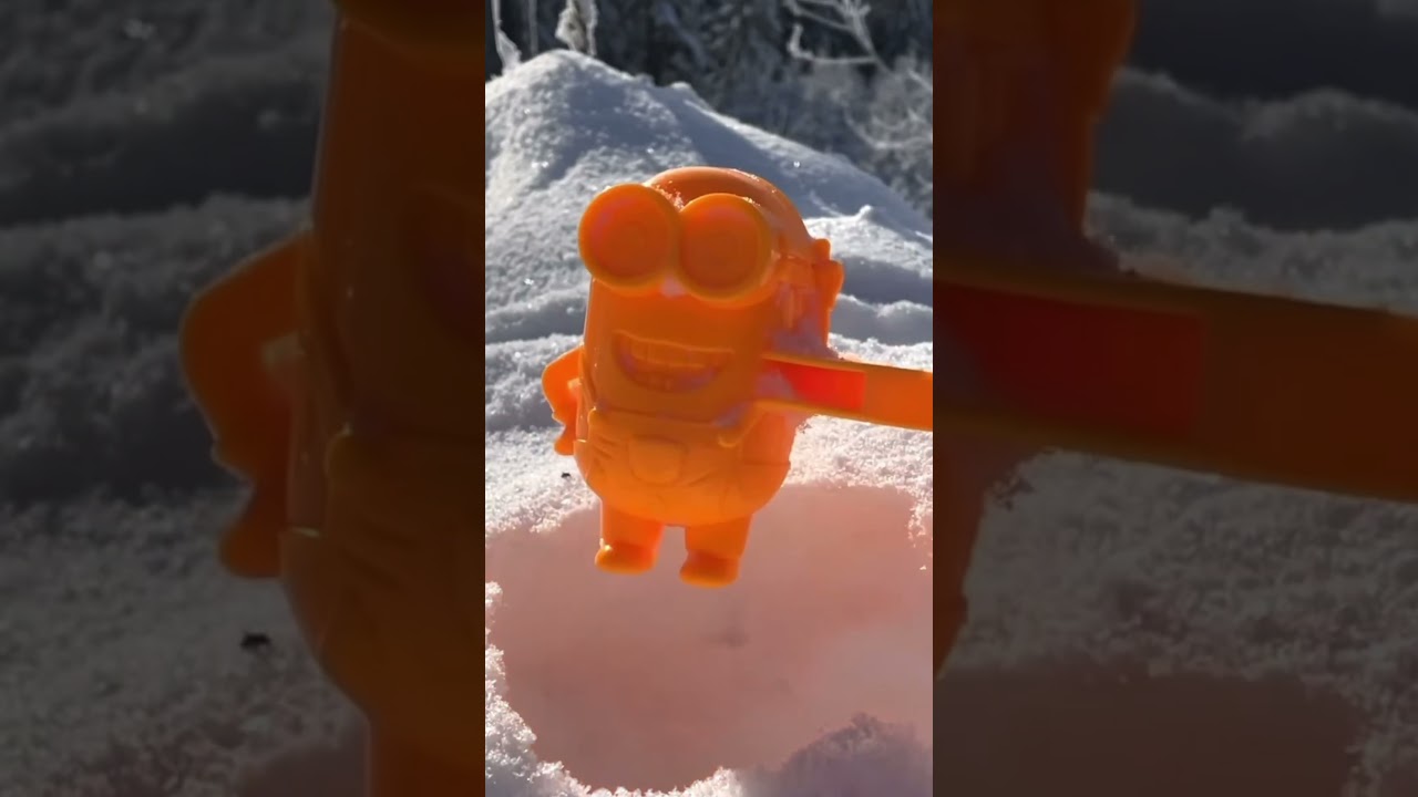 Minion Magic. Snowball maker. #winter #minions #toy
