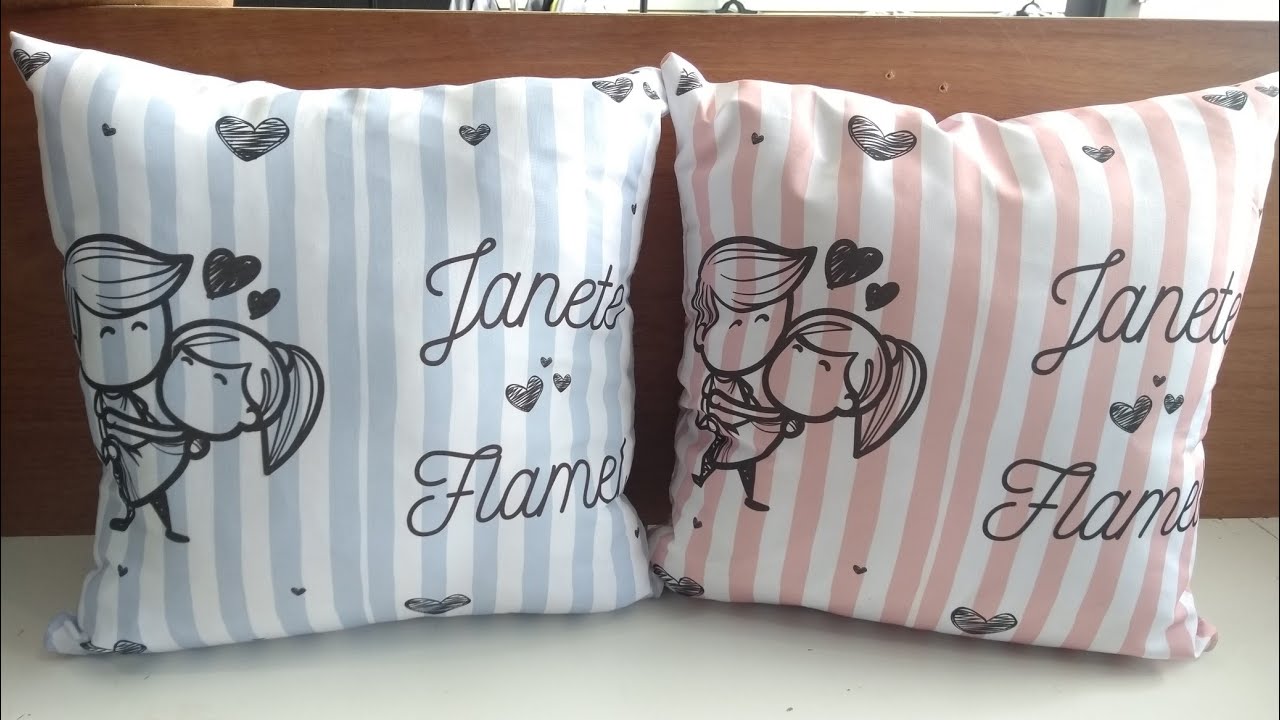 Faça você mesmo - sublimando almofadas personalizadas