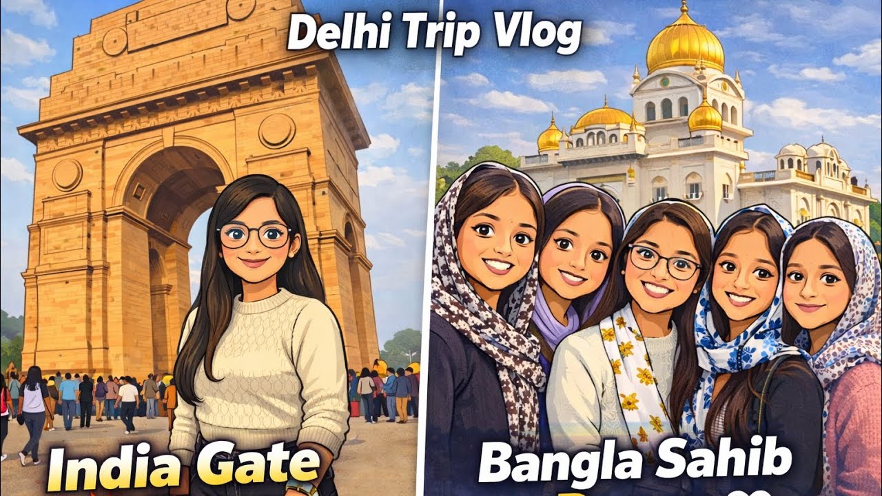 Delhi Trip Vlog | India Gate ki Rounak & Bangla Sahib ka Sukoon