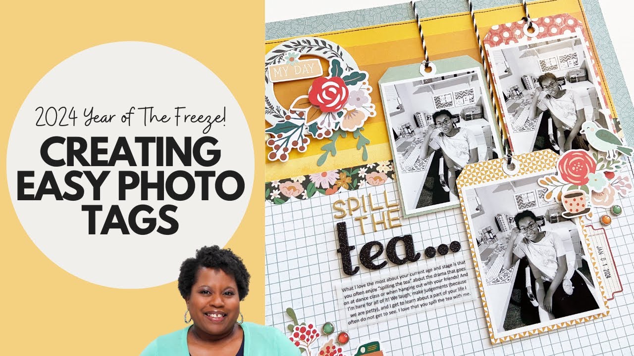 Easy Photo Tags Using Your Stash and Tools! | Year of the Freeze Challenge!