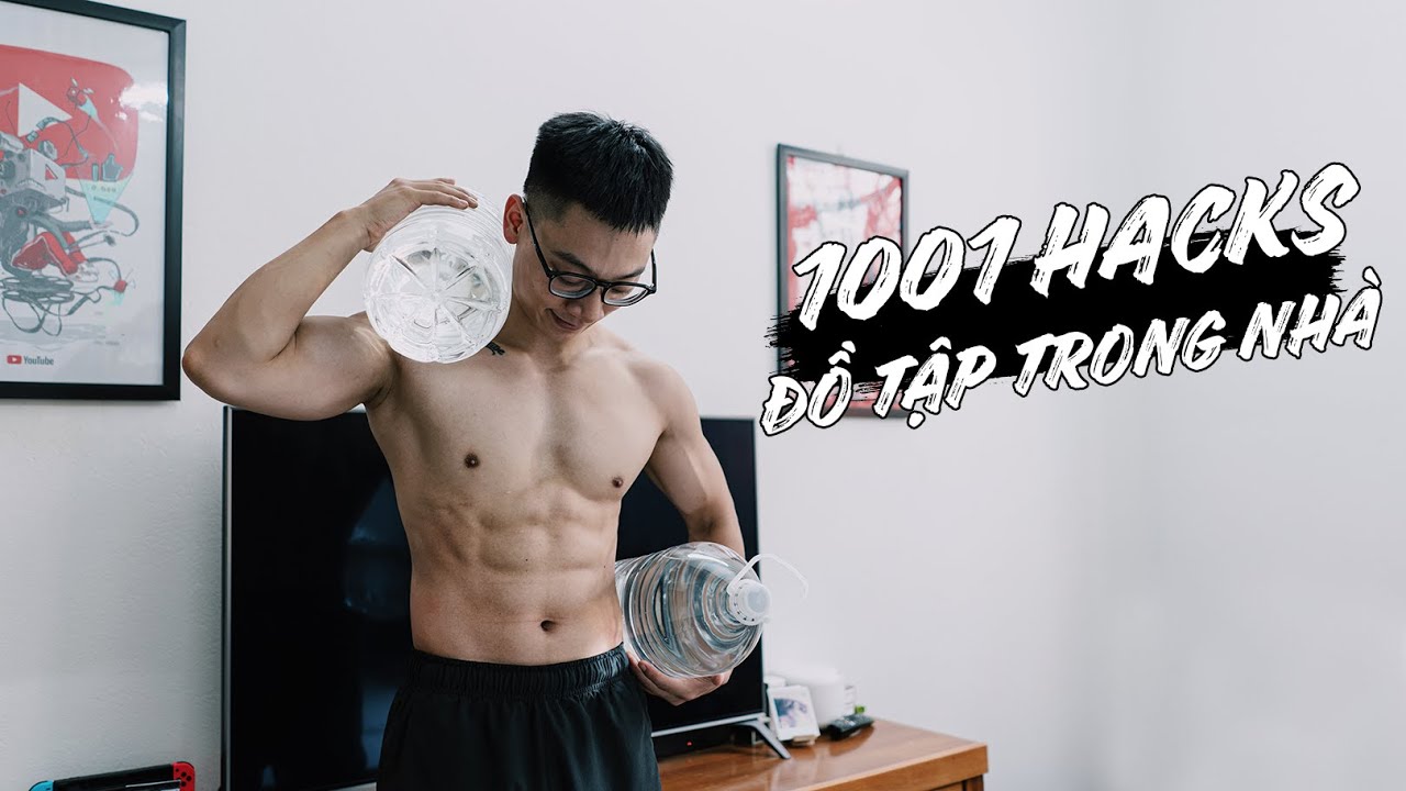 1001 HACK ĐỒ DÙNG thành dụng cụ TẬP TẠI NHÀ | Home Workout Hack | SHINPHAMM