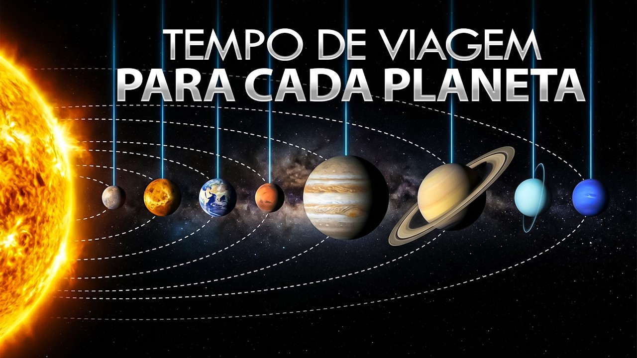 Quanto tempo leva para chegar a cada planeta do nosso Sistema Solar?
