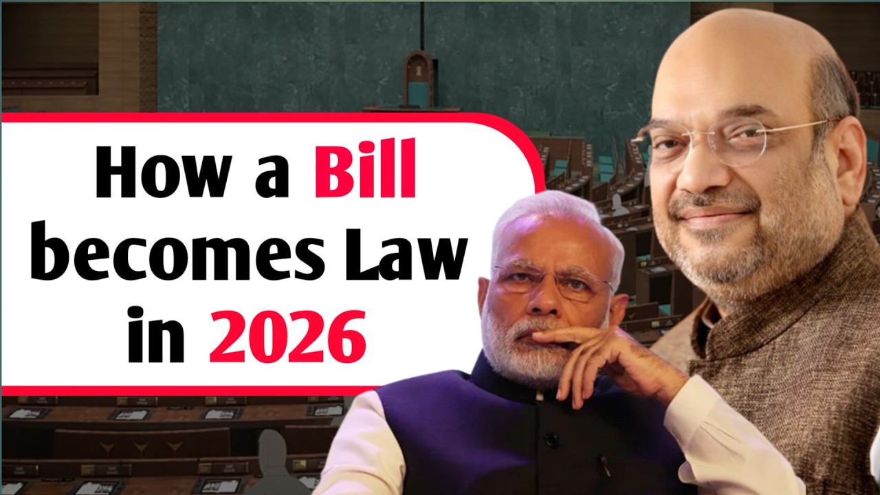How a Bill becomes a Law in 2026 | constitution of india | law making process