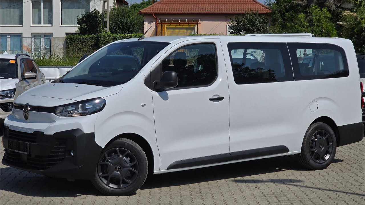 NEW 2024 Facelift Citroën Jumpy Combi XL 2.0 BlueHDi 180 EAT8 Kaolin White (9-seater)