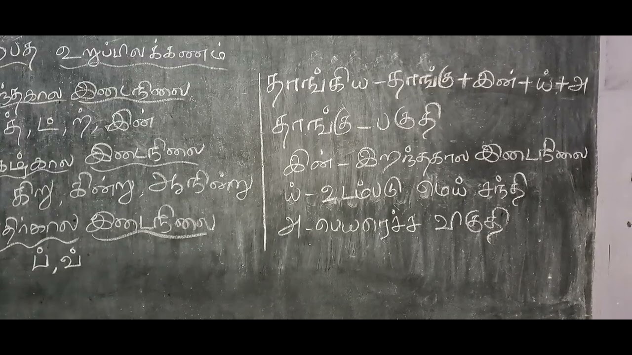 12th tamil தாங்கிய பகுபத உறுப்பிலக்கணம்