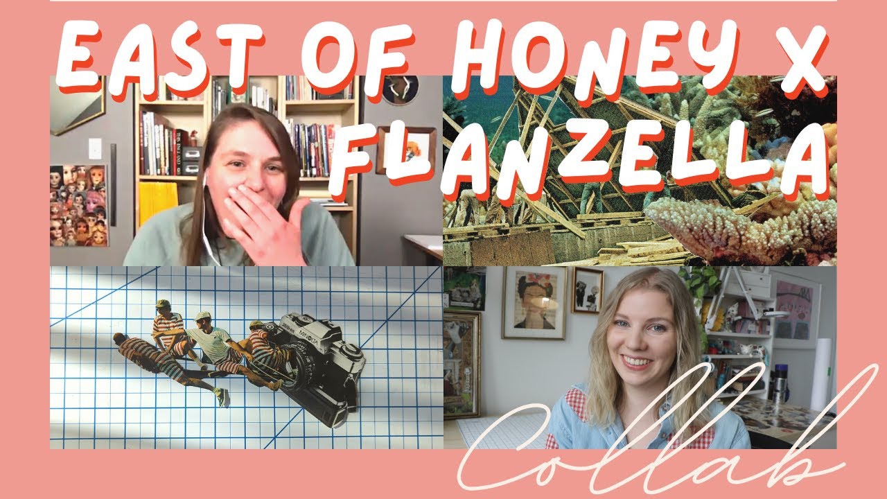 East of Honey X FLANZELLA | Сотрудничество художников, обмен коллажной бумагой