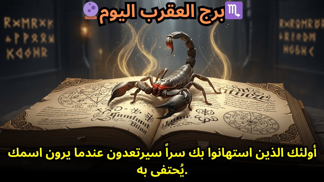 🔮 توقعات برج العقرب لليوم: كل من قلل من شأنك سراً سيرتعد عندما يرى اسمك يُحتفى به.