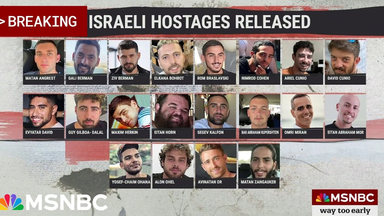 Breaking: All living Israeli hostages have been released
