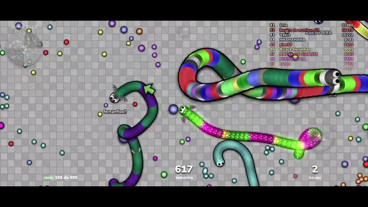 Slither.io Mobile (YTB3) DRAGÃO LENDÁRIO TIRANDO A FERRUGEM DOS DEDOS 🫵🤣