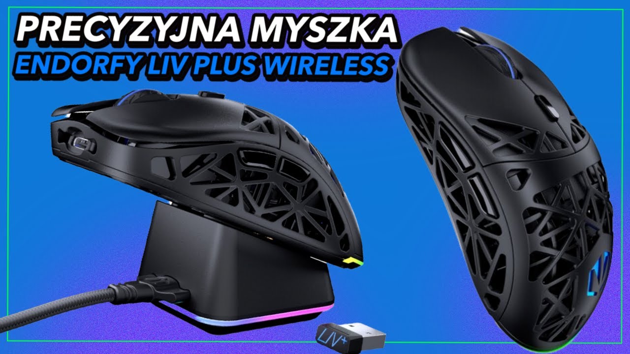 Zaawansowana myszka bezprzewodowa z sensorem Pixart PAW3395 - Endorfy LIV Plus Wireless