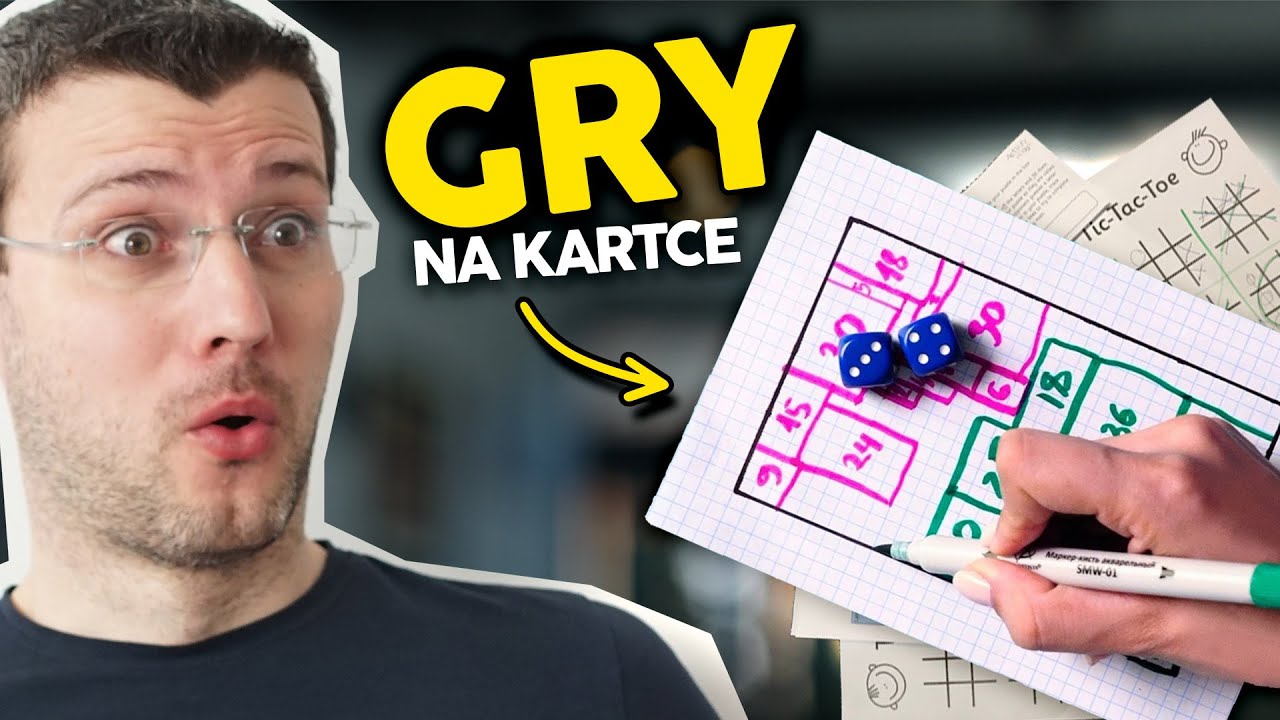 5 sposobów... GRY W ZESZYCIE! WYSTARCZY KARTKA I DŁUGOPIS