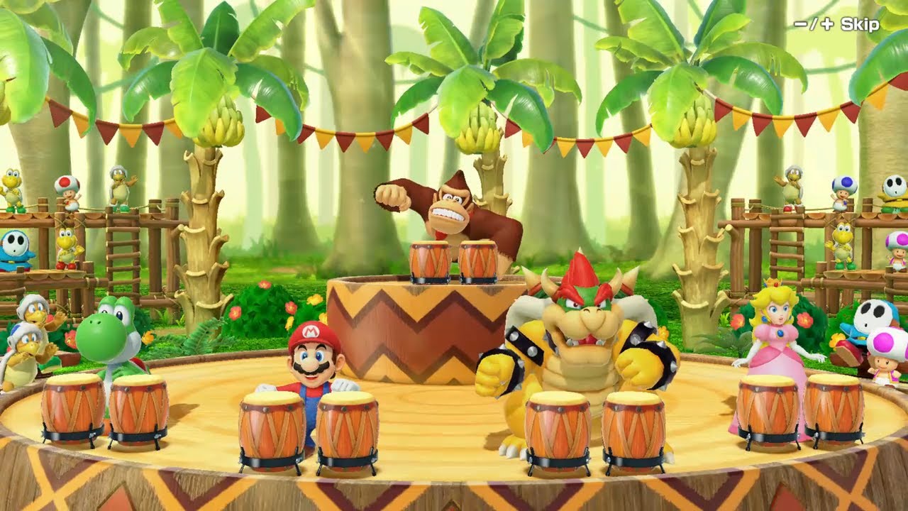 Super Mario Party Jamboree Mario's Rainbow Castle Peach vs Mario , Yoshi & Bowser
