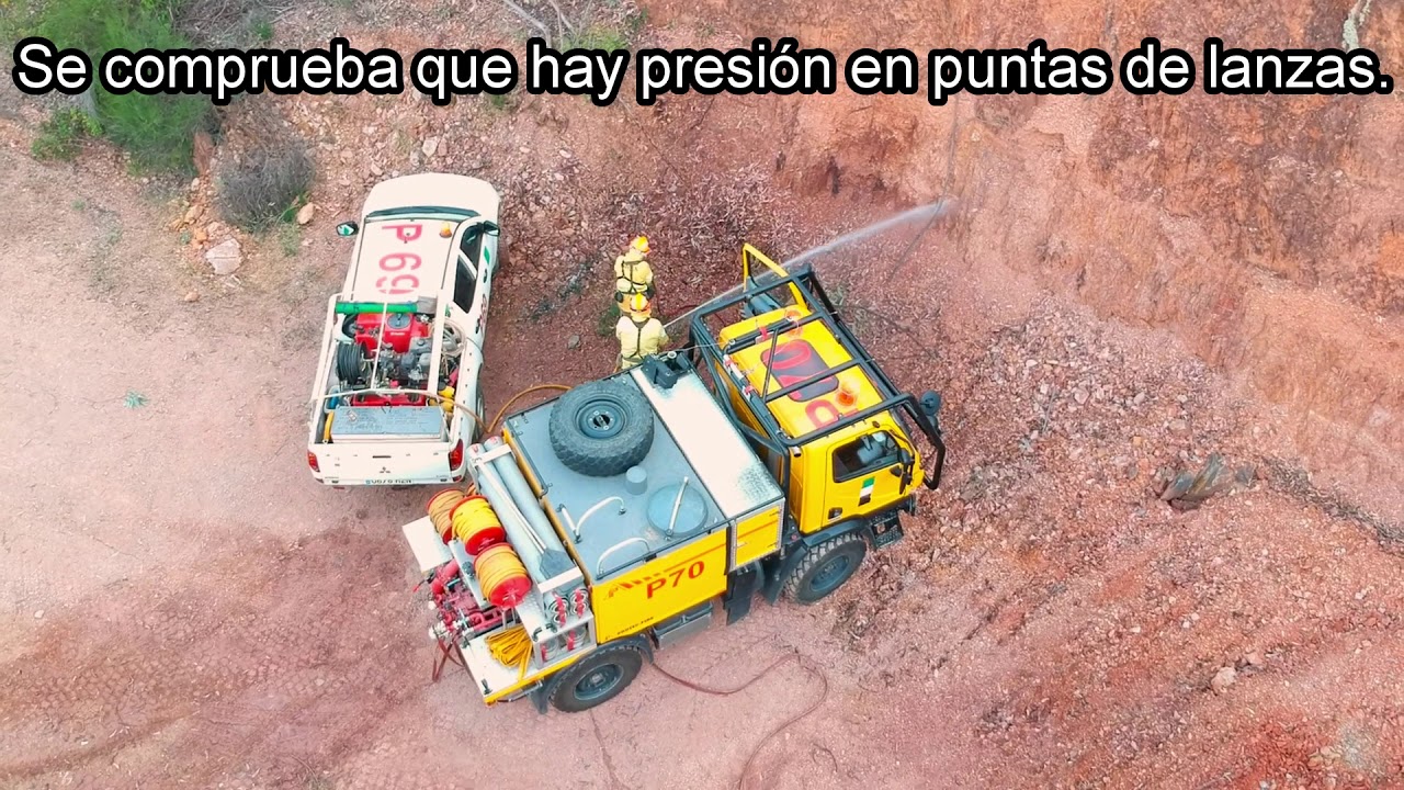 BOMBEROS FORESTALES EXTREMADURA.INFOEX. MANIOBRA DE AUTOPROTECCION.