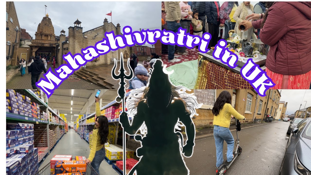 Vlog-103 🇬🇧  Mahashivratri in UK 🙏 Temple Visit, Shopping | UK Lifestyle Vlog