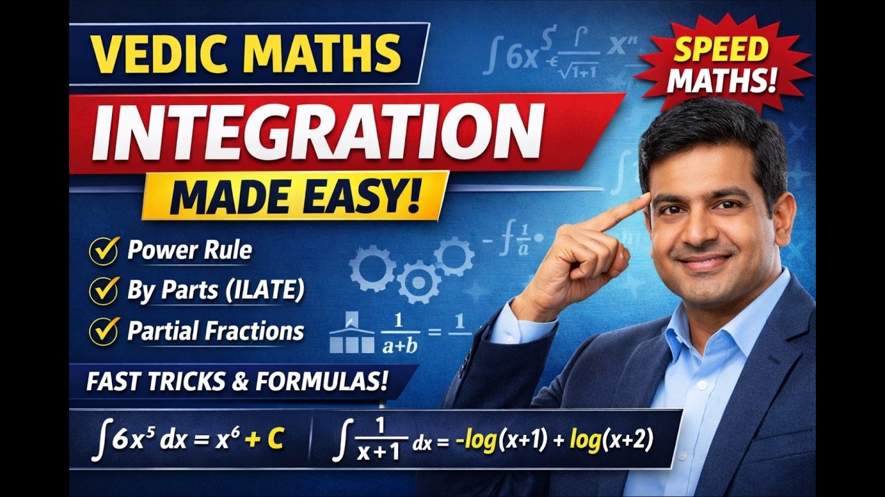 Vedic Maths Integration Tricks | Fast & Easy Integration Techniques for Exams