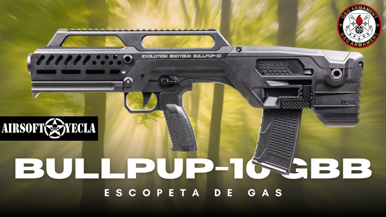 ¡La G&G Evolution Bullpup-10 GBB! La Escopeta de Gas Perfecta para CQB 🔥