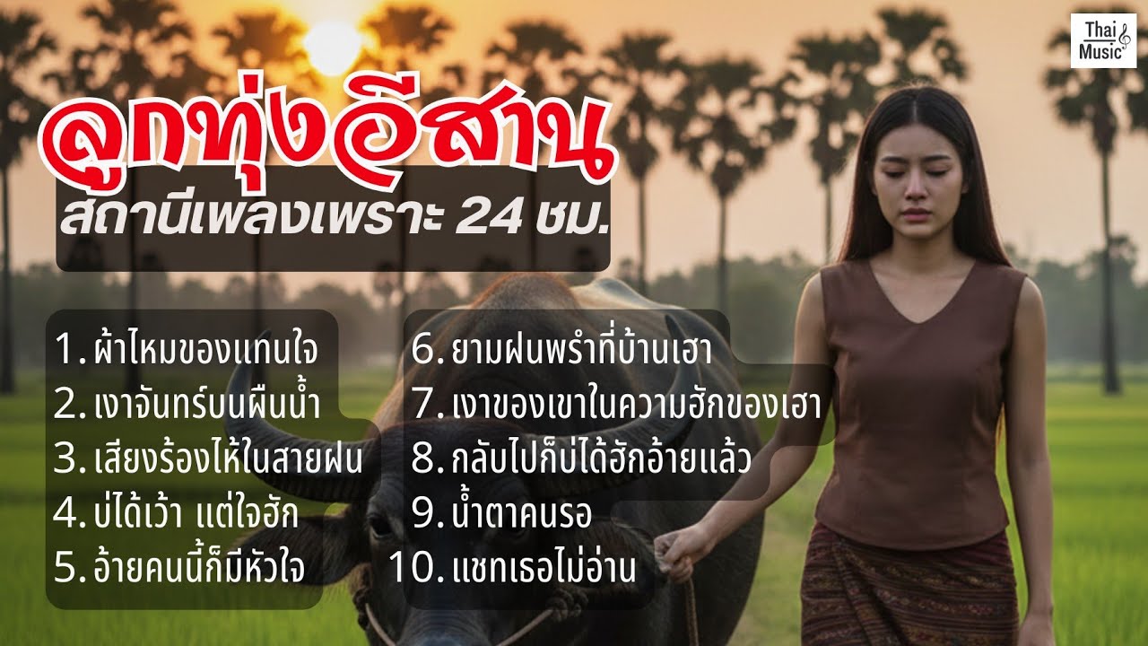 รวมเพลงลูกทุ่งอีสานซึ้งๆ ฟังยาวๆ คนฮัก คนรอ คนคิดฮอด