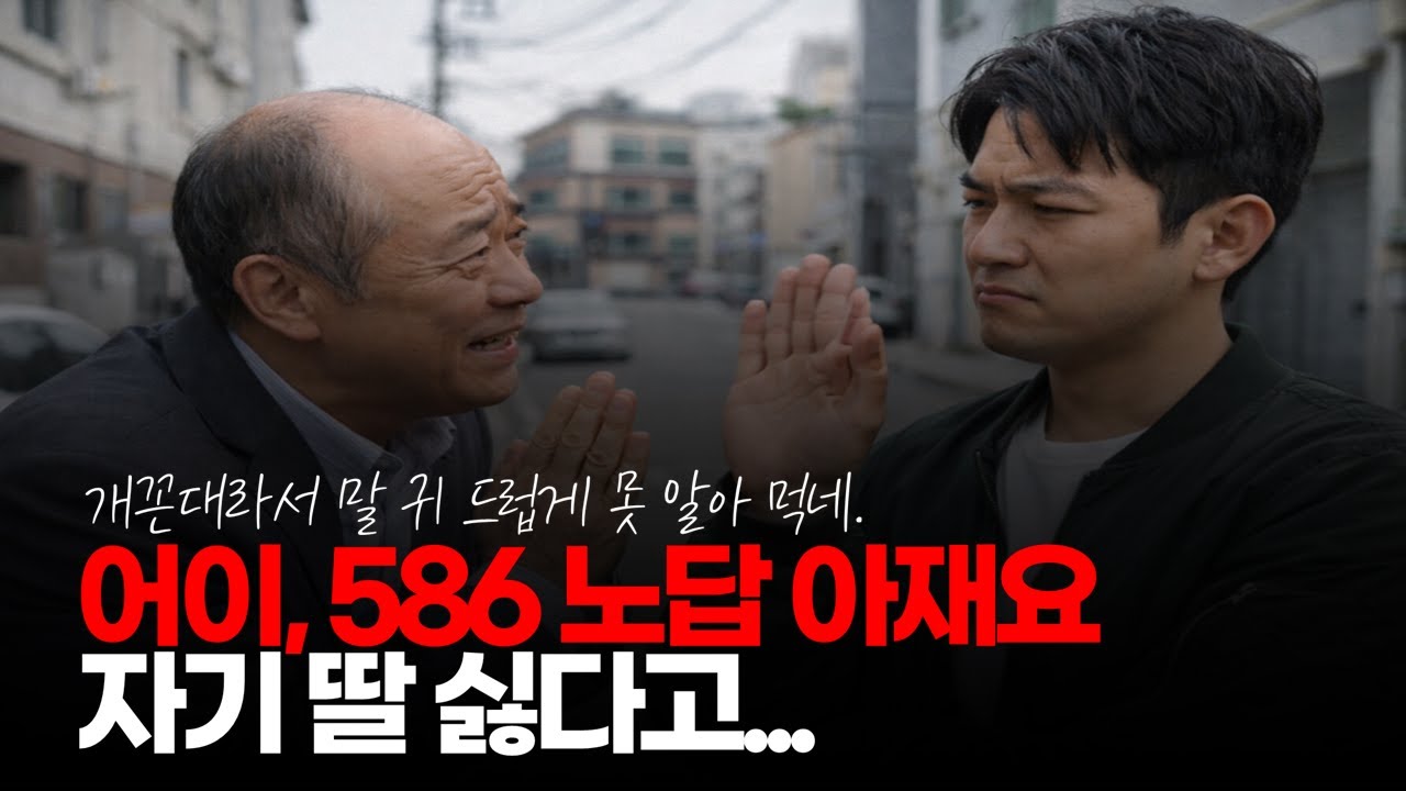 (※시청자댓글) 하기 싫다고 그러는데 왜 자꾸 아파트 지하 2층 헬스장에 왠 듣보잡 아저씨가 우리딸 만나보라고 난리야 #586딜러 #딸소개 #딸가진부모