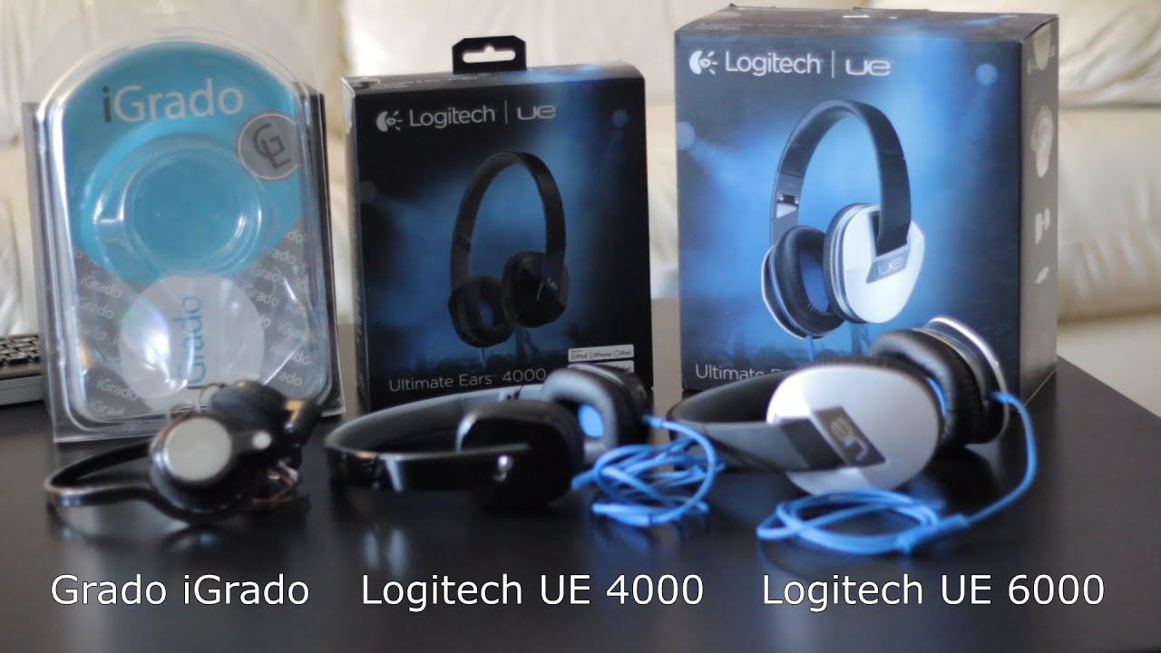 Budget Headphones Review - Logitech UE 6000, UE 4000, Grado iGrado