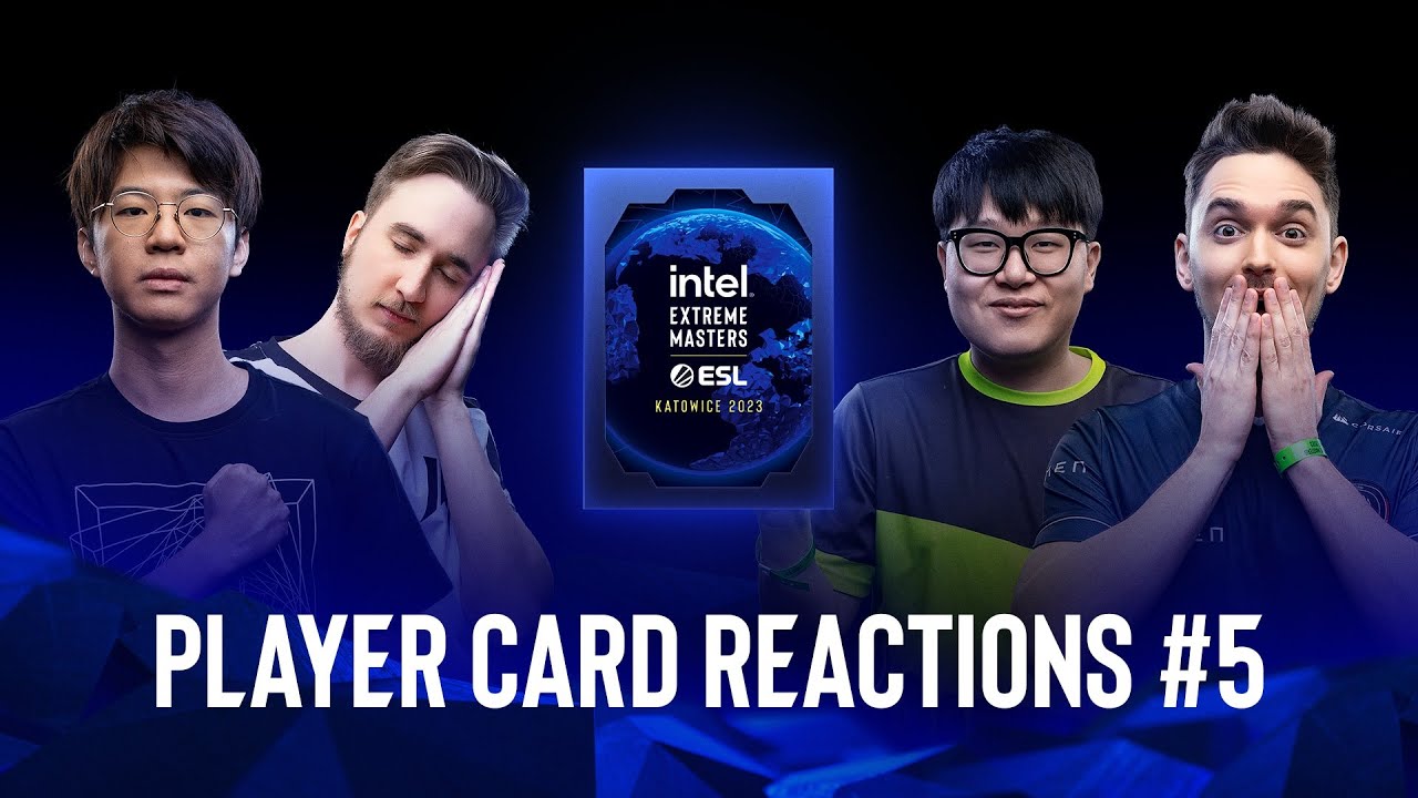 IEM SC2 Katowice 2023 - Player Card Reactions #5 - Solar, Oliveira, Lambo, ShoWTimE