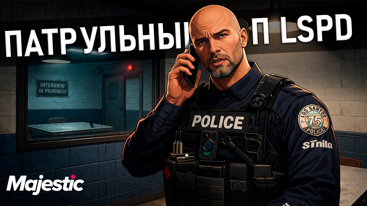 🔴ПАТРУЛЬНЫЙ КОП LSPD ДЕНЬ 14 | MAJESTIC RP👑