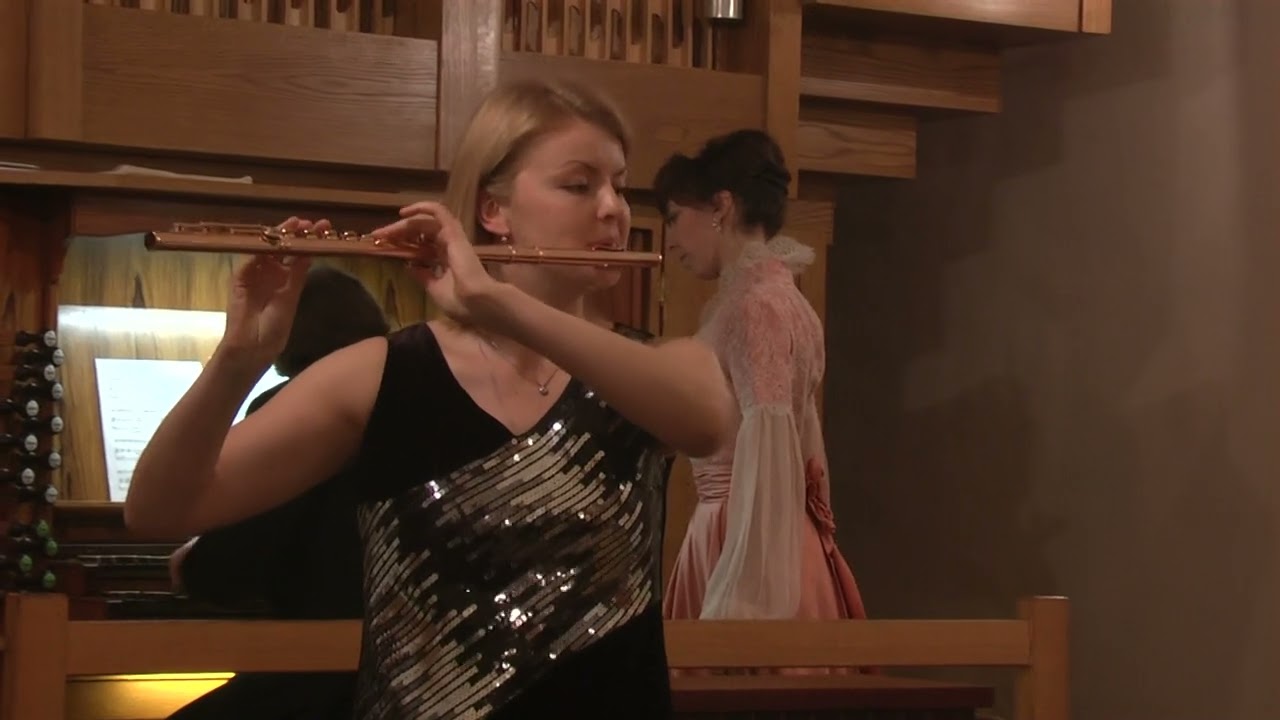 G.Ph.Telemann - Sonata for flute F dur. Svetlana Mitriaikina (fl), Alexei Parshin (organ) 03/01/2009