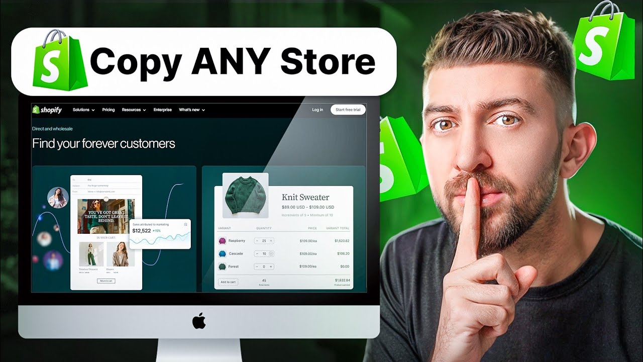 СКОПИРУЙТЕ ЛЮБОЙ магазин дропшиппинга Shopify с помощью ИИ